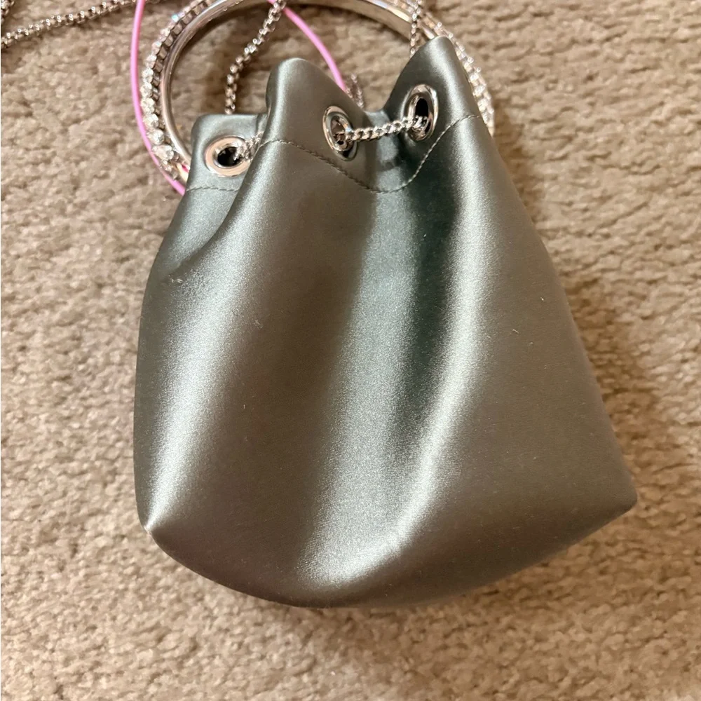 Jimmy Choo bon bon satin bucket handbag - Picture 6 of 15